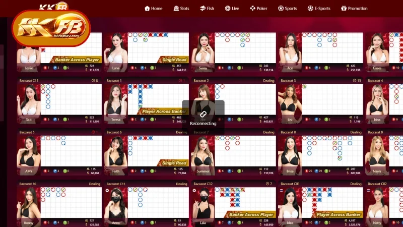 Fan-Favorite Games in the KKFB Live Casino Section