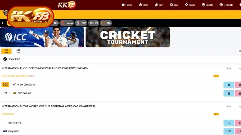 Widely Played Sports Categories at KKFB Sports